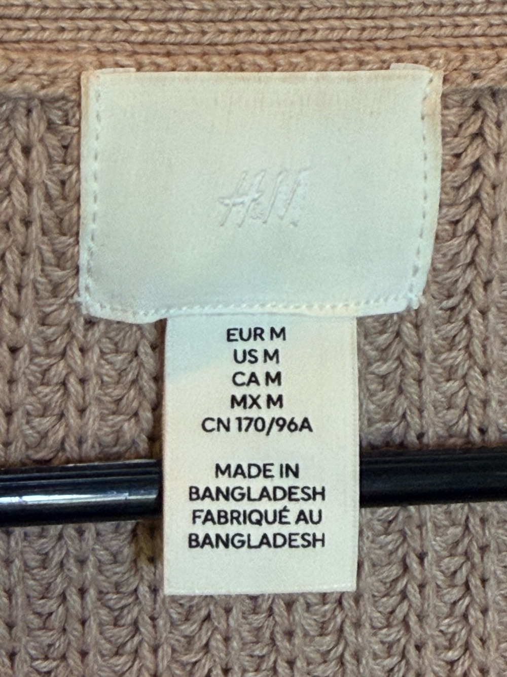H&M Beige Ribbed Button Knit Cardigan - Picture 5 of 7